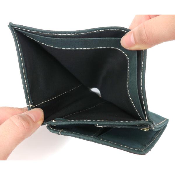 NELD（ネルド） 短財布/グリーン メンズ ラクダレザー an278 NELD