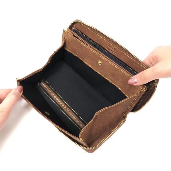 NELD（ネルド） ラウンド長財布/キャメル メンズ ラクダレザー an280