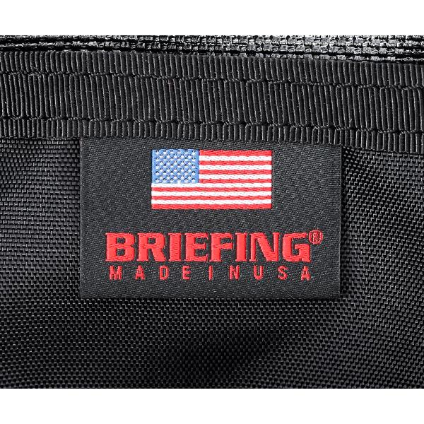 ブリーフィング ショルダーバッグ/ブラック メンズ USA bra221l02 BRIEFING【選べるノベルティ付】の画像