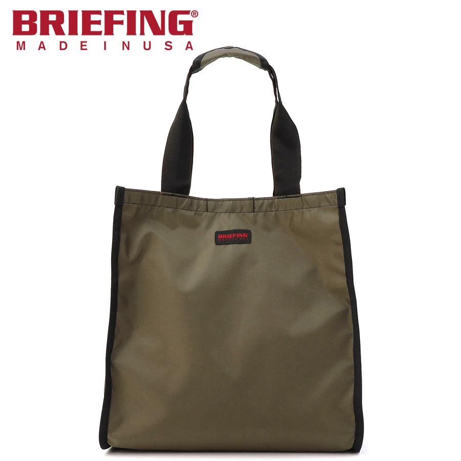 BRIEFING（ブリーフィング） スクエアトート/オリーブ×ブラック メンズ