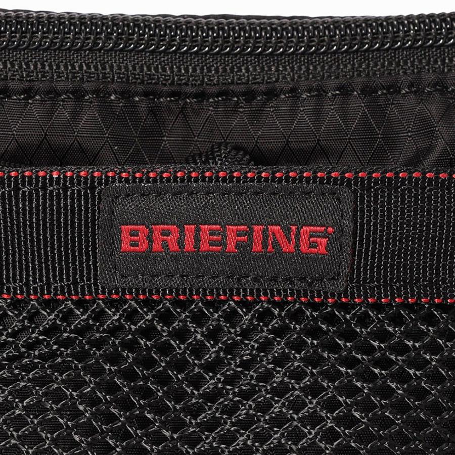 BRIEFING（ブリーフィング） メッシュフラットポーチ/S/ブラック