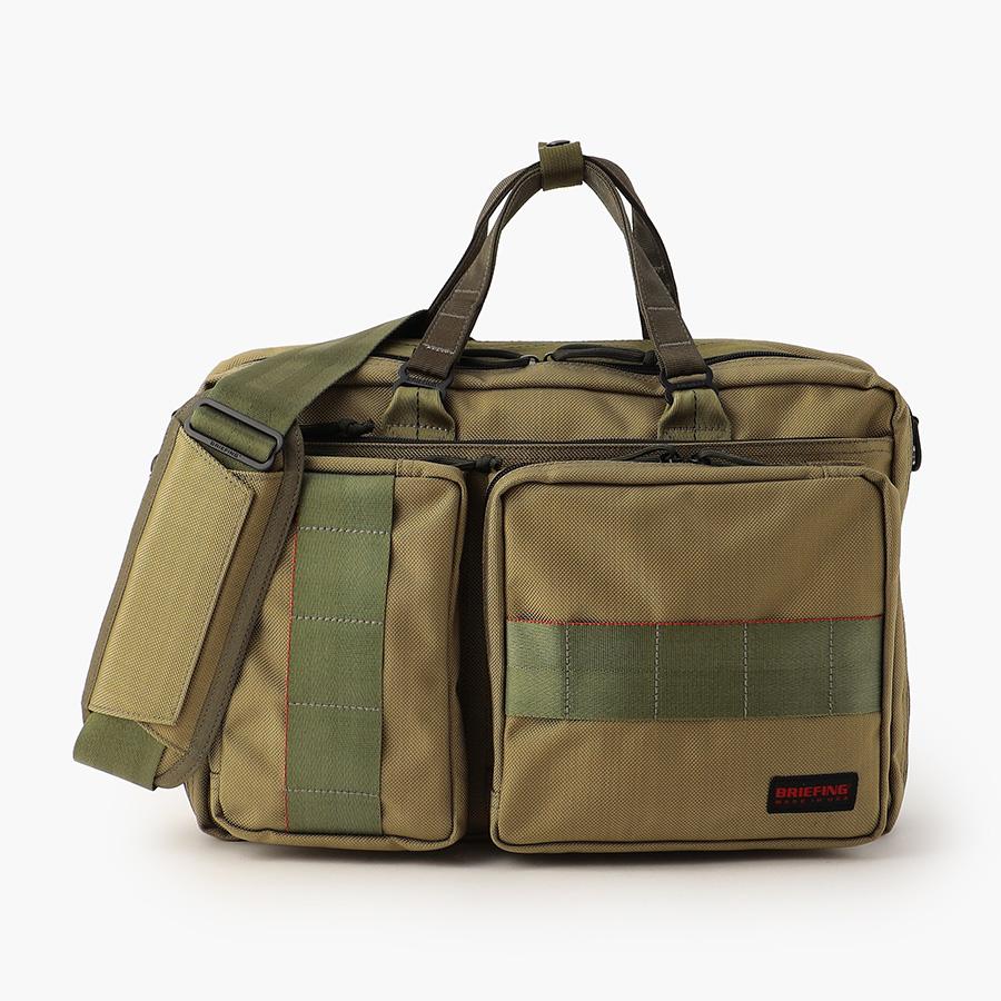 BRIEFING（ブリーフィング） 3WAYビジネスバッグ/カーキ メンズ USA