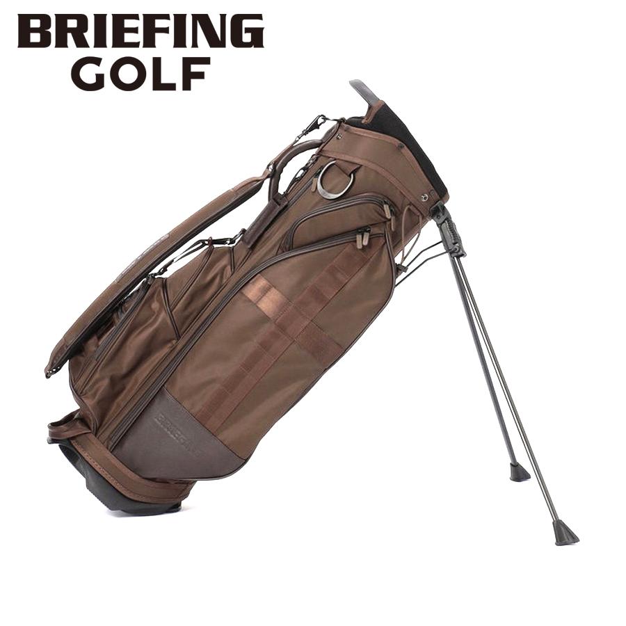 【希少レア】BRIEFING GOLF ブリーフィング　カートバッグ ブラウン BRIEFING（ブリーフィング） ゴルフ/キャディバッグ/ブラウン メンズ