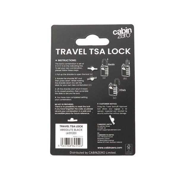 cabin zero（キャビンゼロ） TSAロック/ブラック メンズ cz-lk