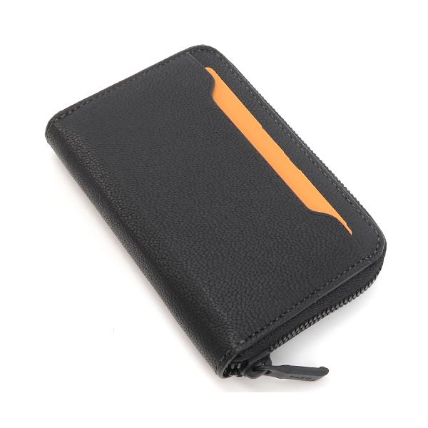 FARO（ファーロ） コンパクトジップウォレット/ブラック メンズ