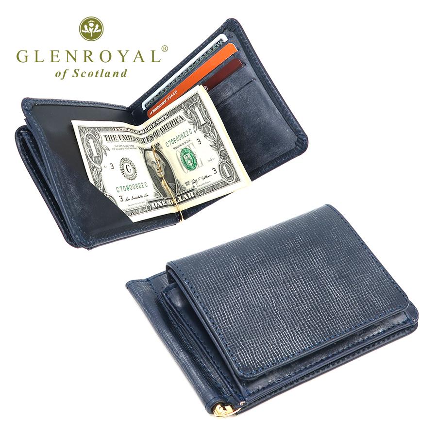 GLENROYAL（グレンロイヤル） マネークリップ/ダークブルー メンズ