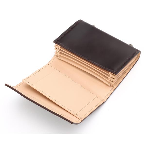 エムピウ　ミッレフォッリエ2 コードバン27 バーガンディ m+（革製品） エムピウ ミッレフォッリエ2/ミニ財布