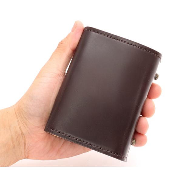 エムピウ　ミッレフォッリエ2 コードバン27 バーガンディ m+（革製品） エムピウ ミッレフォッリエ2/ミニ財布