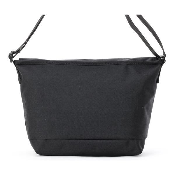 Manhattan Portage 大容量 メッセンジャーバッグ ブラック Pacific Nylon Messenger Bag JR Flap Zipper Pocket W/Divider