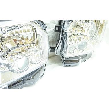 顔面チェンジヘッドライト 200系ハイエース1,2,3型 → 4型 シルバータイプ GTH-004