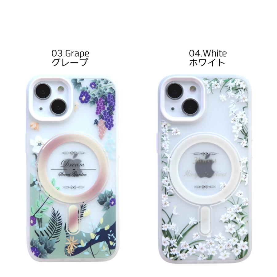 iPhone iphone 13 ケース かわいい 花柄 クリア 12 mini pro