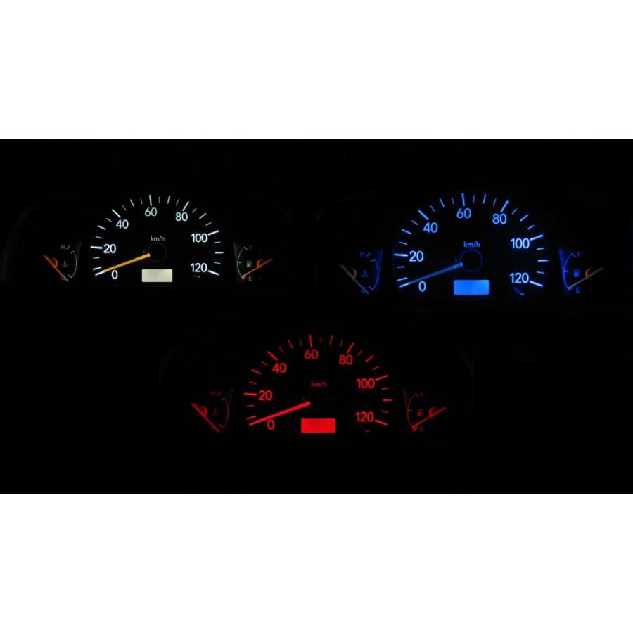 エブリイ/エブリイワゴン DA62V/DA62W LEDメーター照明フルセット！ タコ無しメーター用 | 