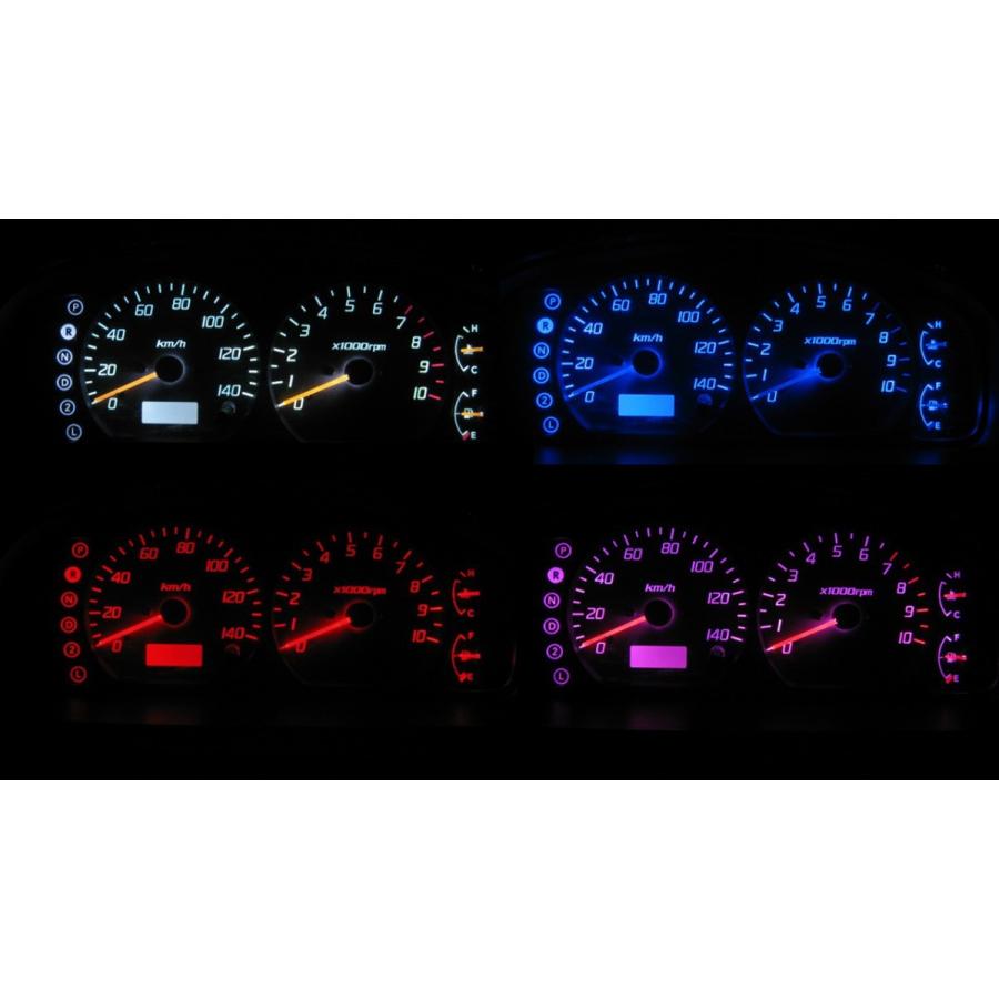 エブリイ/エブリイワゴン DA62V/DA62W LEDメーター照明フルセット！ タコ有りメーター用 | 