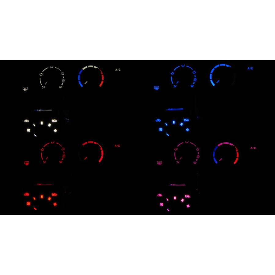 エブリイ/エブリイワゴン DA64V/DA64W LEDエアコン照明セット！ マニュアルエアコン用 | 