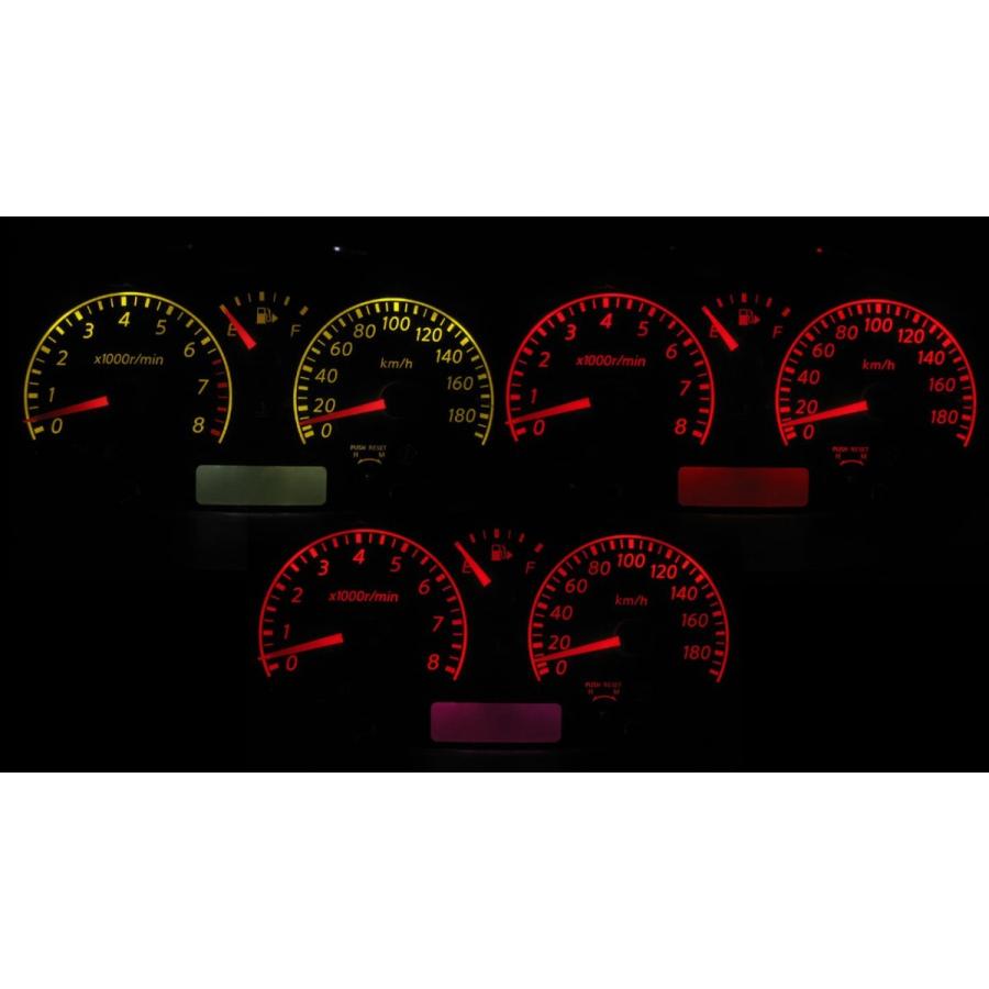 マーチ K12 中期  LEDメーター照明フルセット！タコ有りメーター用 | 日産