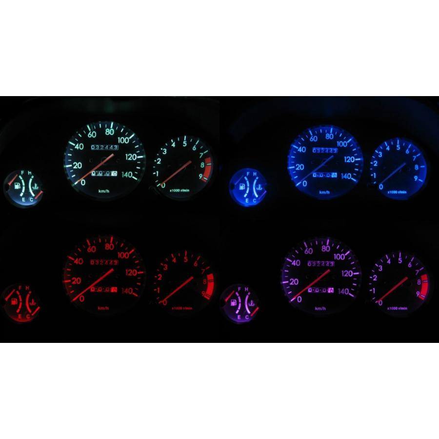 プレオ RA1/RA2 後期 LEDメーター照明フルセット！ タコ有りメーター用 | 