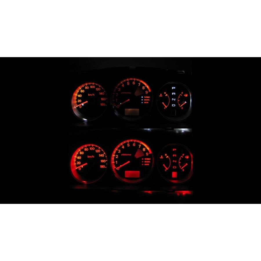 ランサーエボリューション CT9A LEDメーター照明フルセット！純正ホワイトメーター未装着車用 | 