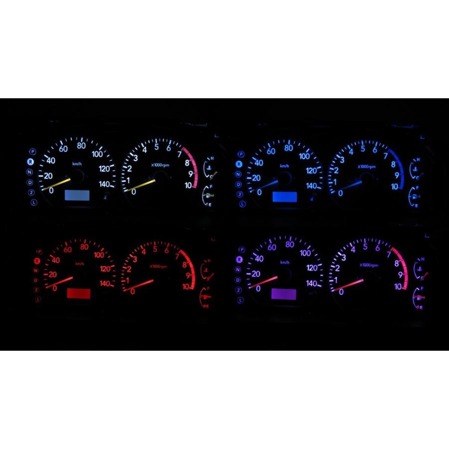 ワゴンR MC11/MC21 LEDメーター照明セット！ タコ有りメーター用 | 