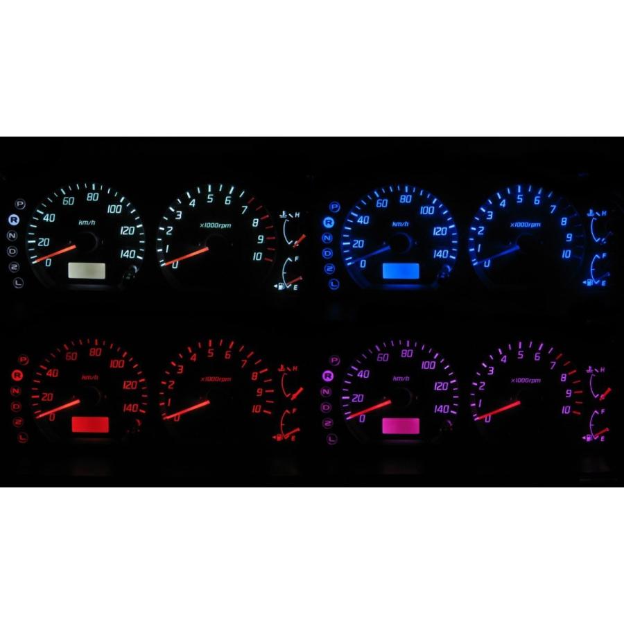 ワゴンR MC12S/MC22S LEDメーター照明セット！ V型〜VI型 タコ有り用 | 