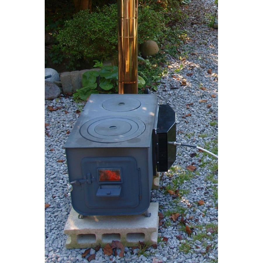 熱電発電機 薪ストーブに載せて発電＋自己発電でファンを回し温風を送風 |  | 02