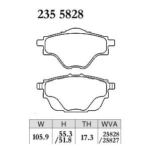 2355828 プレミアム ディクセル ブレーキパッド リア PEUGEOT プジョー 3008 1.6 TURBO P845G01 17/03〜19/05｜cooljapan2｜05