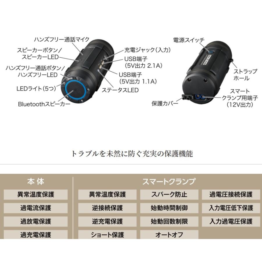 CELLSTAR（セルスター） ジャンプスターター バッテリー BLUETOOTH