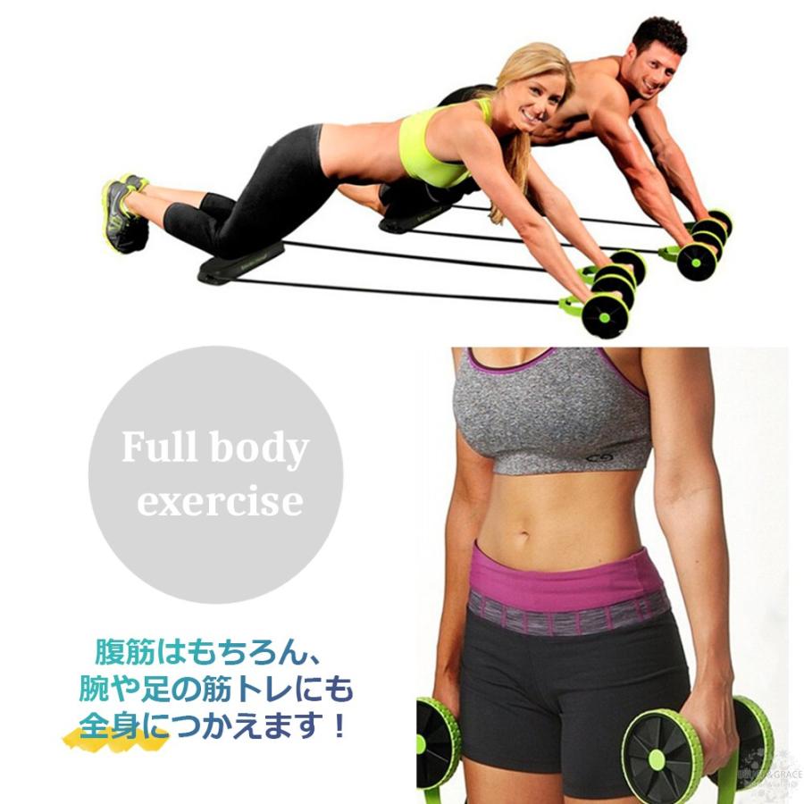 レビュー高評価の商品 エクササイズグッズ チューブ付き 腹筋ローラー 腹筋チューブ 腹筋マシン 腹筋ローラー 筋トレ ダイエット チューブ ローラー フィットネス ダイエット Www Threeriversofs Com