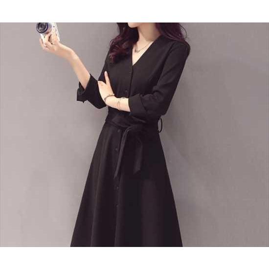 ワンピース ロング丈 セミフォーマル 膝丈 七分袖 Vネックワンピ レディース きれいめ 着痩せ 通勤 Ol 結婚式 パーティー ドレス オフィス 上品 Vneckwanpi Bluce Grace 通販 Yahoo ショッピング