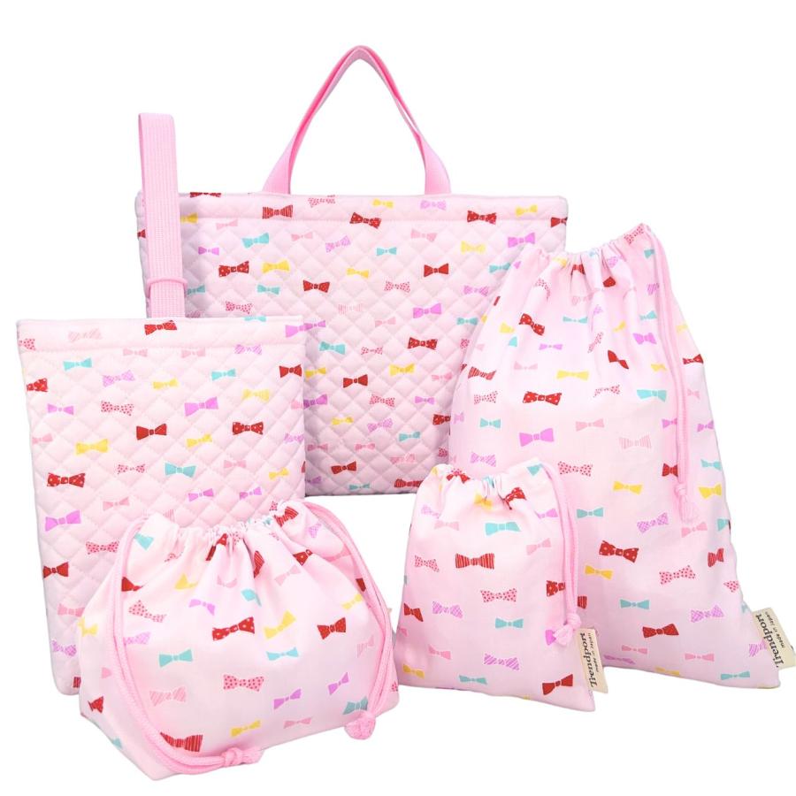 入園入学4点セット 女の子 ピンク レッスンバック 上靴入れ 入園