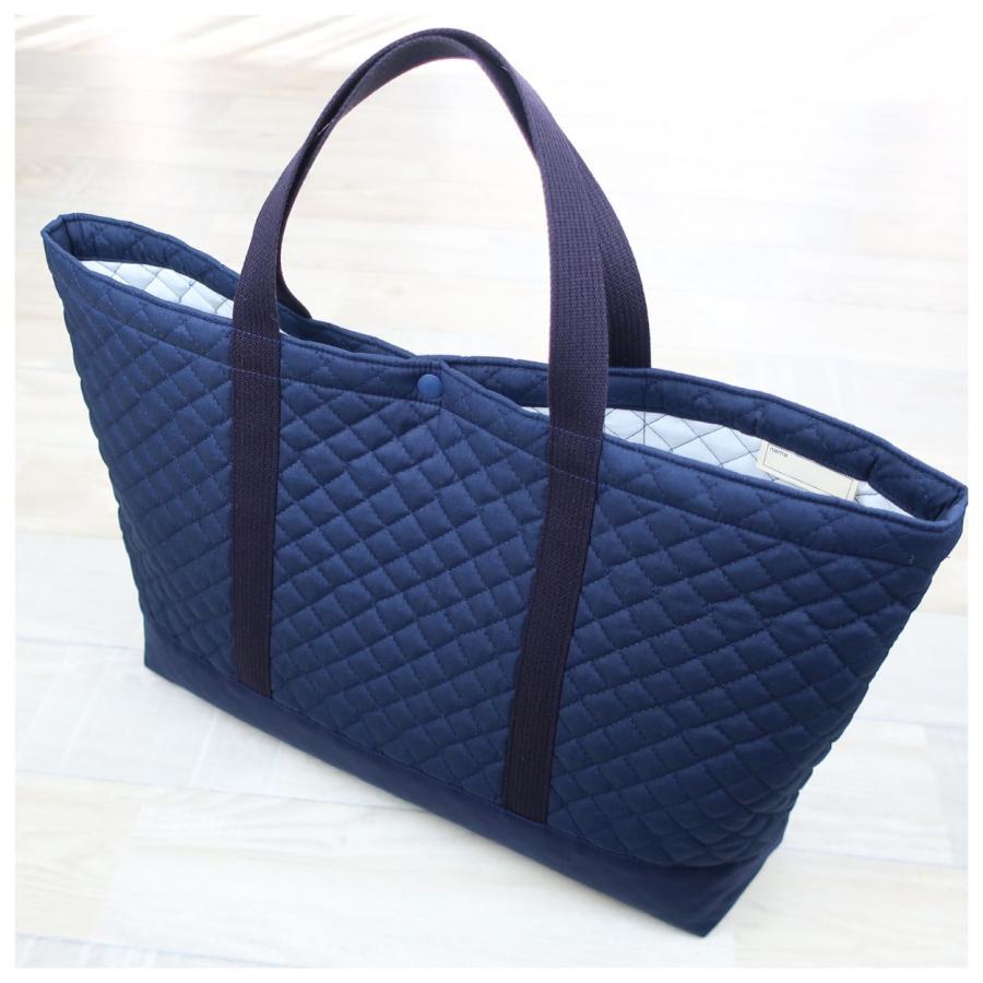 レッスンバッグ 大きめ マチ付き 無地 キルティング A4 B4 小学校