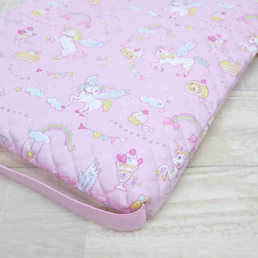 ユニコーン 水色 防災頭巾カバー 背もたれあり 女子 Amazon.co.jp