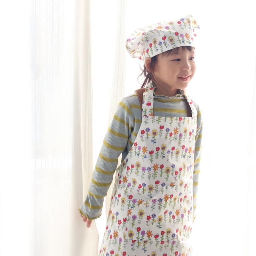 アウトレット 子供 エプロン かぶるだけ 三角巾 セット ゴム キッズ
