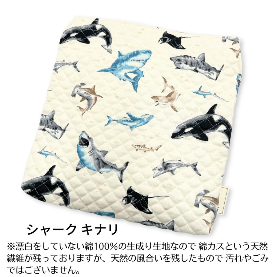 ꫛꫀꪝ *.゜くまさん刺繍キルト 幼児小さめ座布団カバー＆ウレタン幼稚園男の子 座布団 カバー 子供用 男の子 幼稚園 小学校 ゴムなし キルティング