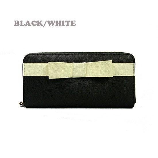 サフィアーノ レザー リボン ウォレット 5カラー 長財布 レディース