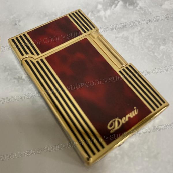 べっ甲 デザイン ガスライター フリントライター Derui ローラー 横回しタイプ 送料無料 鼈甲 べっこう プレゼント メンズ レディース 新作 |  | 04