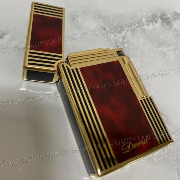 べっ甲 デザイン ガスライター フリントライター Derui ローラー 横回しタイプ 送料無料 鼈甲 べっこう プレゼント メンズ レディース 新作 |  | 06