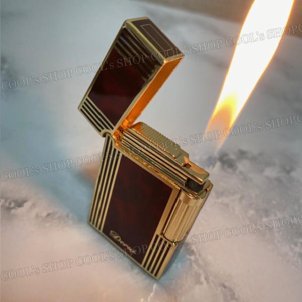 べっ甲 デザイン ガスライター フリントライター Derui ローラー 横回しタイプ 送料無料 鼈甲 べっこう プレゼント メンズ レディース 新作 |  | 08