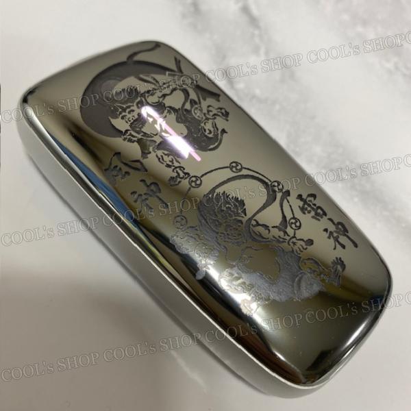 風神 雷神 デザイン プルームエックス アドバンスド フロントパネル シルバー 銀 Ploom X ADVANCED 和柄 和彫り 送料無料 |  | 06