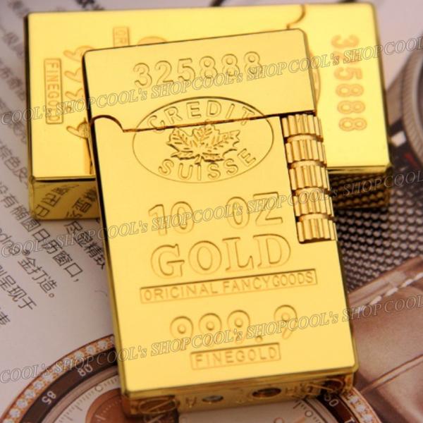 インゴットデザイン フリントガスライター ローラー 横回し 金 延べ棒 ファインゴールド オシャレ タバコ 煙草 喫煙 新作 プレゼント 送料無料 |  | 04