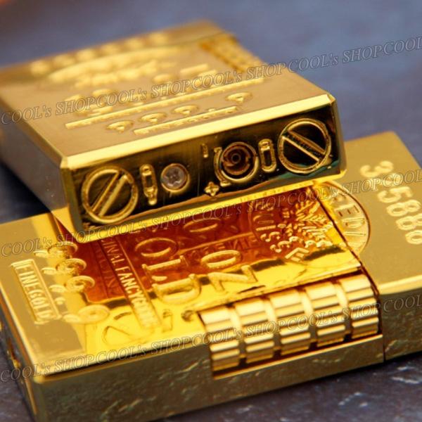 インゴットデザイン フリントガスライター ローラー 横回し 金 延べ棒 ファインゴールド オシャレ タバコ 煙草 喫煙 新作 プレゼント 送料無料 |  | 05