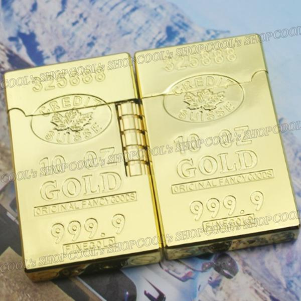 インゴットデザイン フリントガスライター ローラー 横回し 金 延べ棒 ファインゴールド オシャレ タバコ 煙草 喫煙 新作 プレゼント 送料無料 |  | 06