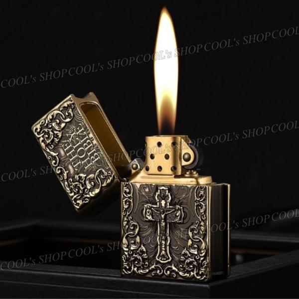 聖書 ホーリーバイブル デザイン フルメタルジャケット オイルライター ZORRO THE HOLY BIBLE 送料無料 ライター