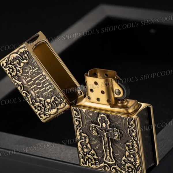 聖書 ホーリーバイブル デザイン フルメタルジャケット オイルライター ZORRO THE HOLY BIBLE 送料無料 ライター