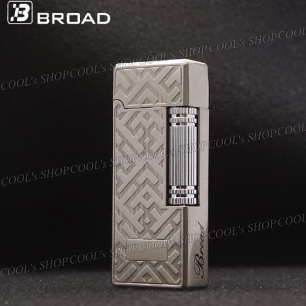 スリムデザイン ガスライター フリントライター Broad ローラー 横回し