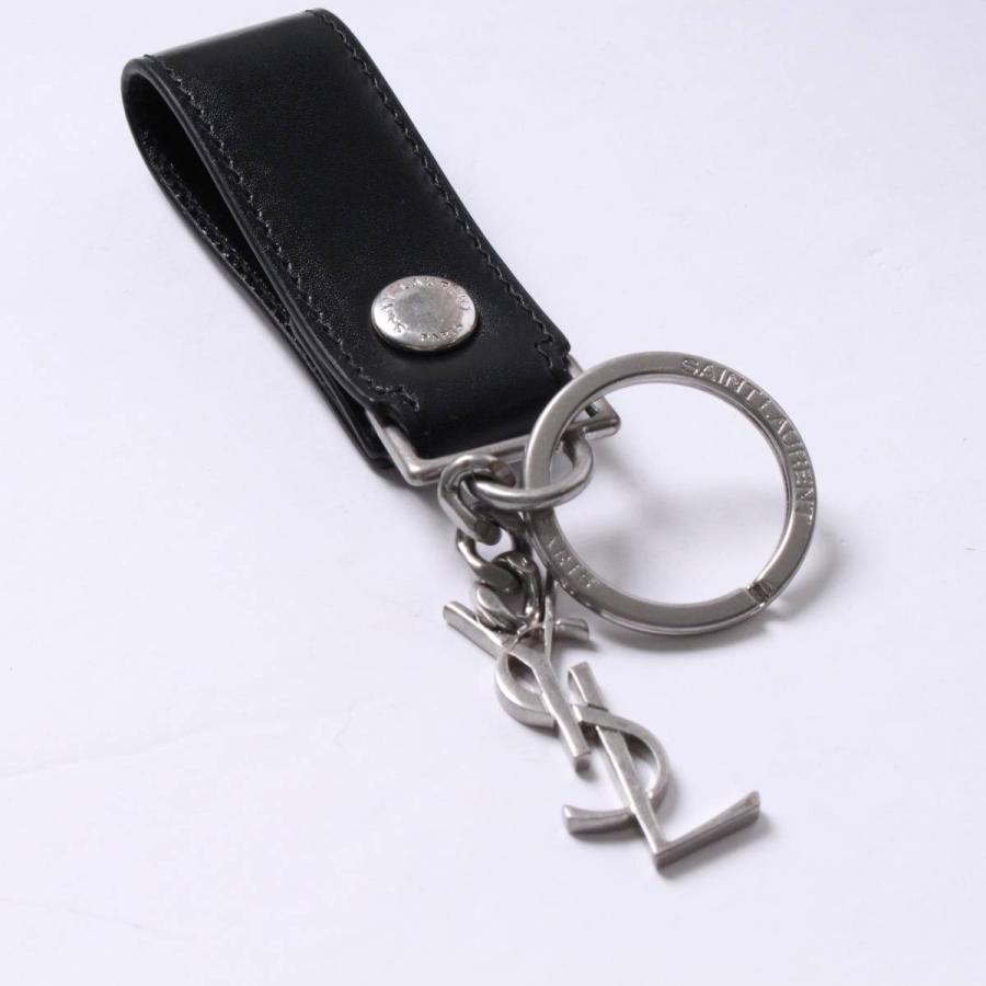 サンローランパリ Saint Laurent Paris メンズ キーリング キーホルダー ブラック Black ロゴ レザー シルバー 5123 0sx0e 1000 全国送料無料 R R メンズファッション専門店tieshack 通販 Yahoo ショッピング