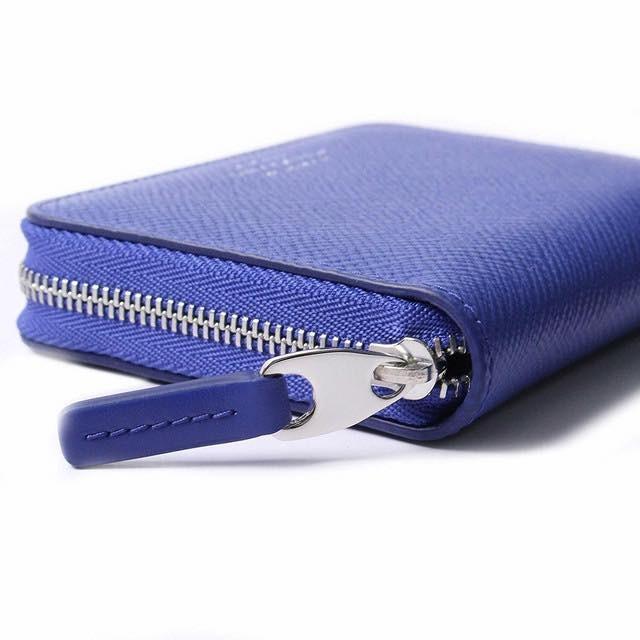 話題の行列 Panama 財布 Smythson スマイソン ブルー Panama ロゴ コインケース スマイソン Smythson パナマ R 全国送料無料 レディース ミニ財布 ウォレット 小銭入れ コバルトブルー コインケース ジップ 財布 Meorboston Org