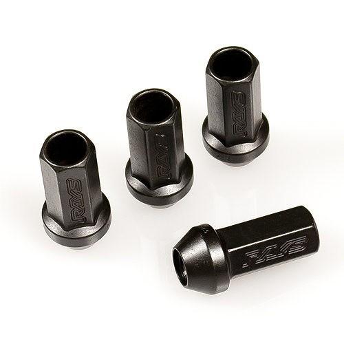 Rays クロモリ　ホイールナット　16個セット　美品 RAYS RAYSナット 16個set/プロボックス/トヨタ/M12×P1.5/黒/全長25mm