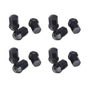 ビレットナット ショートタイプ16個set/YRV/ダイハツ/M12×P1.5/黒/全長31mm/17HEX/ホイールナット/ワーク製