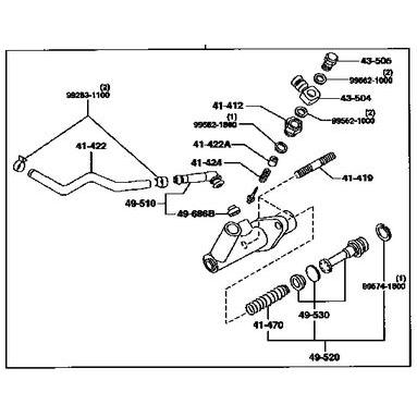 MAZDA 純正部品 FD3S RX7　クラッチ マスターシリンダー |  | 01