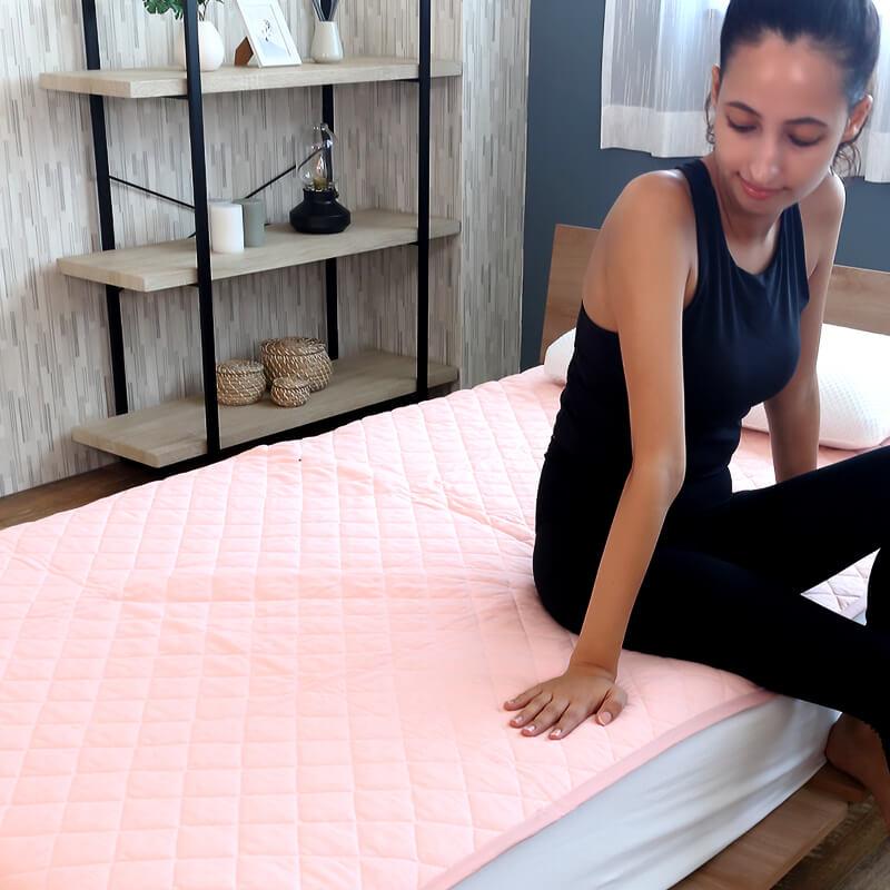 敷きパッド ダブル 接触涼感 ひんやり キルト  冷感 キシリトール COOLARTIST | ブランド登録なし | 08